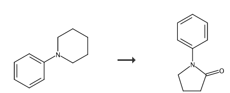 Method using N phenylcyclohexylamine acetonitrile anhydrous copper acetate potassium iodide and potassium persulfate
